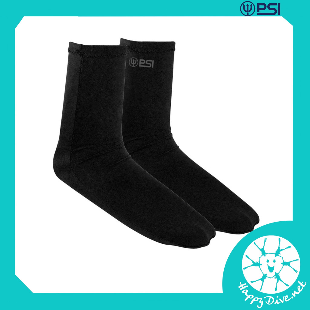 PSI Dive Socks - ถุงเท้าดำน้ำ Free Size, diving sock ถุงเท้าดำน้ำแบบบาง ใส่กันฟินกัด