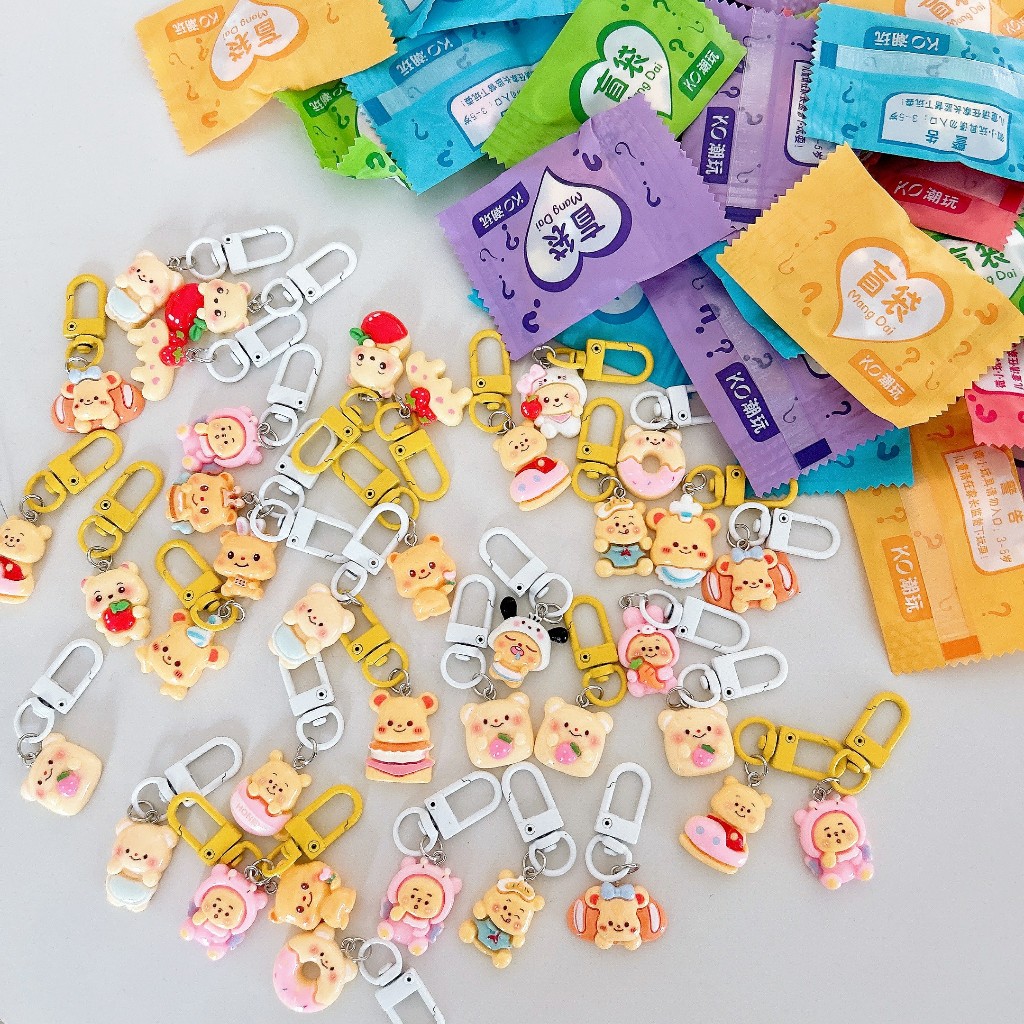 【Butter bear】Constellation พวงกุญแจ ตุ๊กตา1 จุ่ม ลายน่ารัก ลายการ์ตูน สไตล์ตุ๊กตา พวงกุญแจ จี้พวงกุญแจ จี้ของเล่นเด็ก