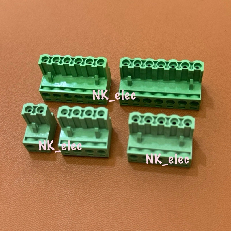 2EMG-5.08 (2EDG-5.08) ราคาต่อชิ้น เทอร์มินอล บล็อค TERMINAL BLOCK ตัวงอ  2P 3P 4P 5P 6P 7P 8P 10P ระยะขา 5.08mm