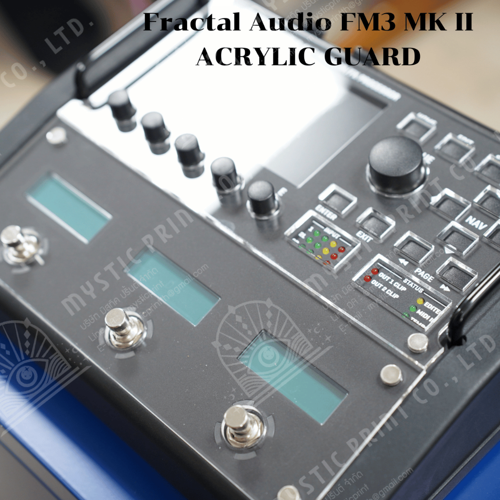 Fractal Audio FM3 MK II Acrylic guard แผ่นอะคริลิคกันรอย