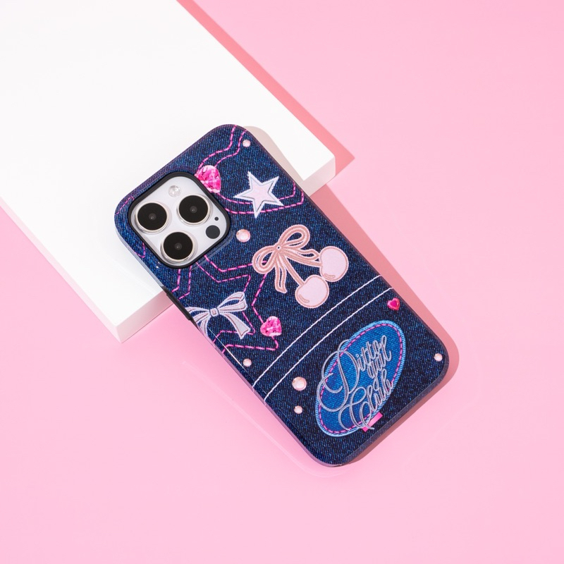 (MADE TO ORDER) เคสไอโฟน (CASE IPHONE) DITTO SOUR GAL (💙 NAVY) รุ่น 👖 DITTO GAL CLUB (เคสลายยีนส์)