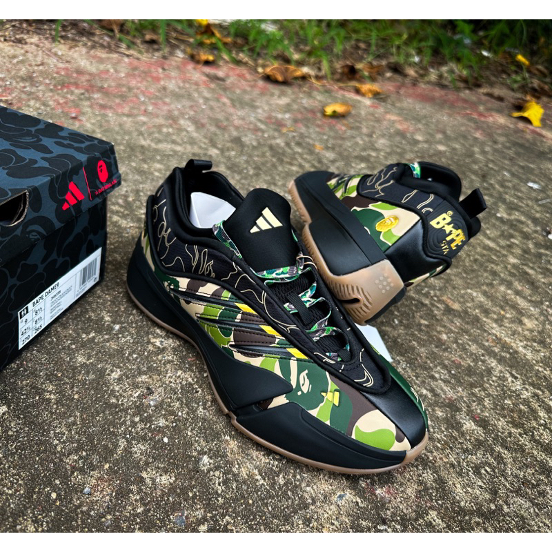 🔥เหลือ 4,999- ทักแชทรับโค้ด30%🔥 BAPE x ADIDAS DAME 9 " JH6358 " ของแท้ ป้ายไทย