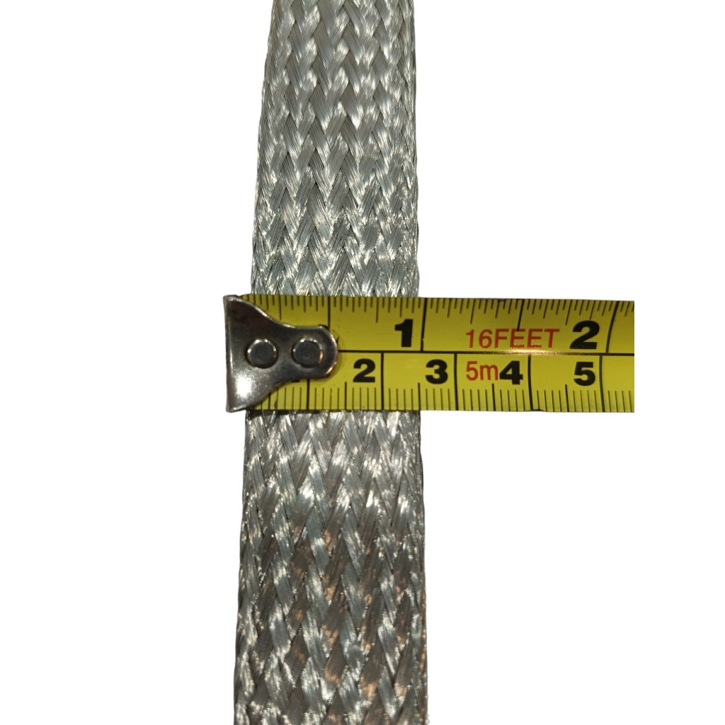 [ 20  cm / 25 cm  ]สายถักทองแดงชุบดีบุก  ขนาด 25 sq.mm  Flexible tinned copper braids ขนาด 25 sq.mm