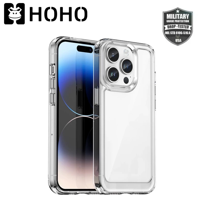 K เคสใสกันกระแทก เคสใส ใช้สำหรับ iPhone 17 Air 11 12 13 14 15 16 17 Pro Max Mini 6 7 8+ SE XR XS Max Plus TPU Clear Case thumbnail 4