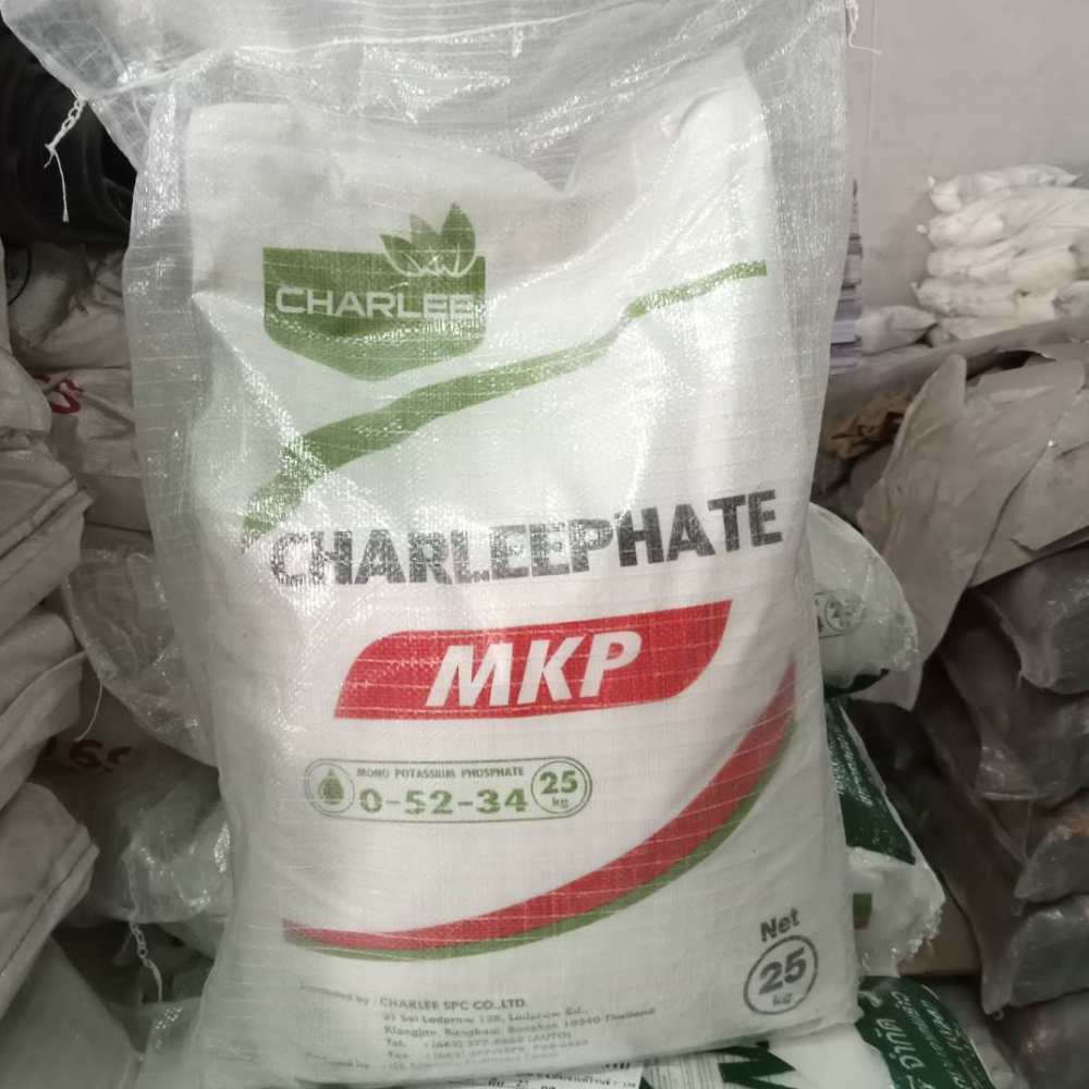 ปุ๋ยเกล็ด 0-52-34 MKP (โมโนโพแทสเซียมฟอสเฟต) กระสอบ 25 Kg.