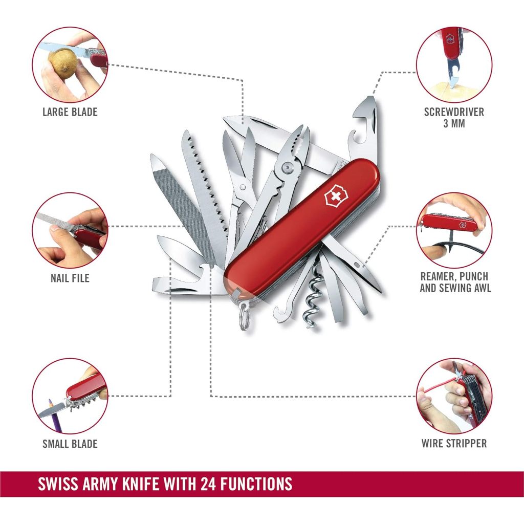 Victorinox Handyman - Medium Pocket Knife with 24 Functions (1.3773) | มีดพับ มีดพก มีดสวิส — صورة 4