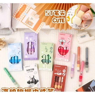 L090 ปากกาน้ำเงินแพค 4 ด้าม เขียนลบได้พร้อมหัวยางลบ มี 6 สีให้เลือก พร้อมส่งจากไทย
