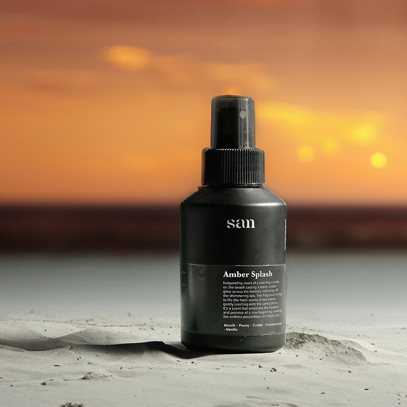 SAN Room Spray น้ำหอมปรับอากาศในห้อง กลิ่น Amber Splash ขนาด 100 ml.