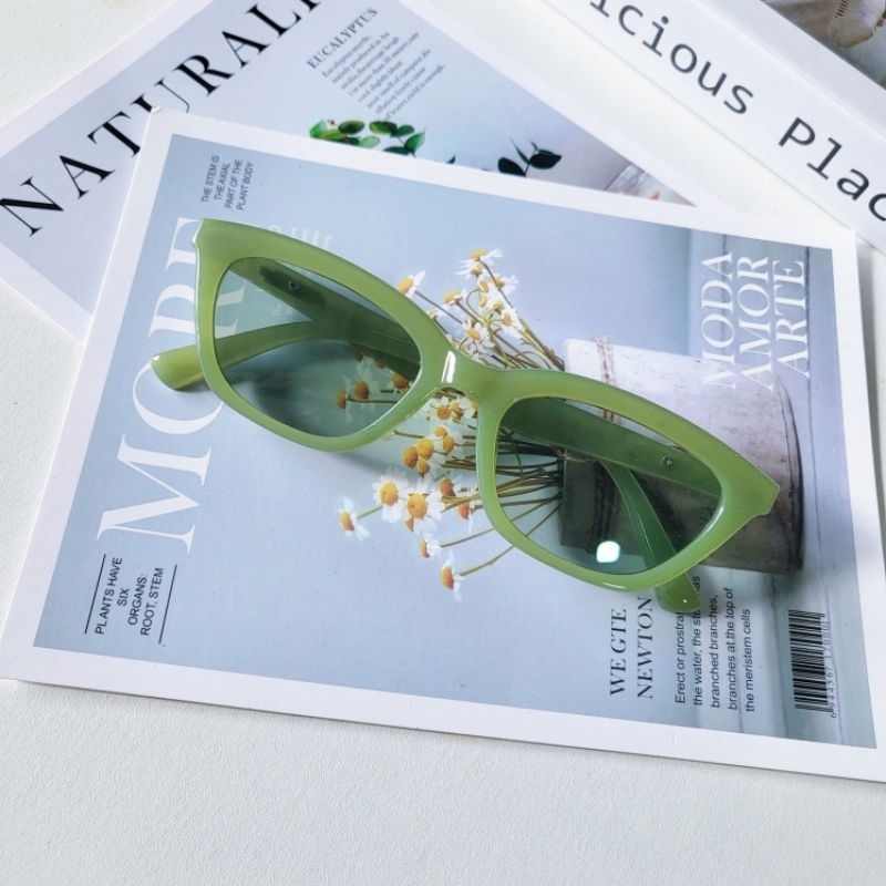 📮พร้อมส่ง📮 GL-2363 แว่นตาแฟชั่น ทรงแคทอายโลโก้เงิน สีมินิมอล [[ร้านไทย🇹🇭จัดส่งจากกรุงเทพ]] - รูปที่ 6