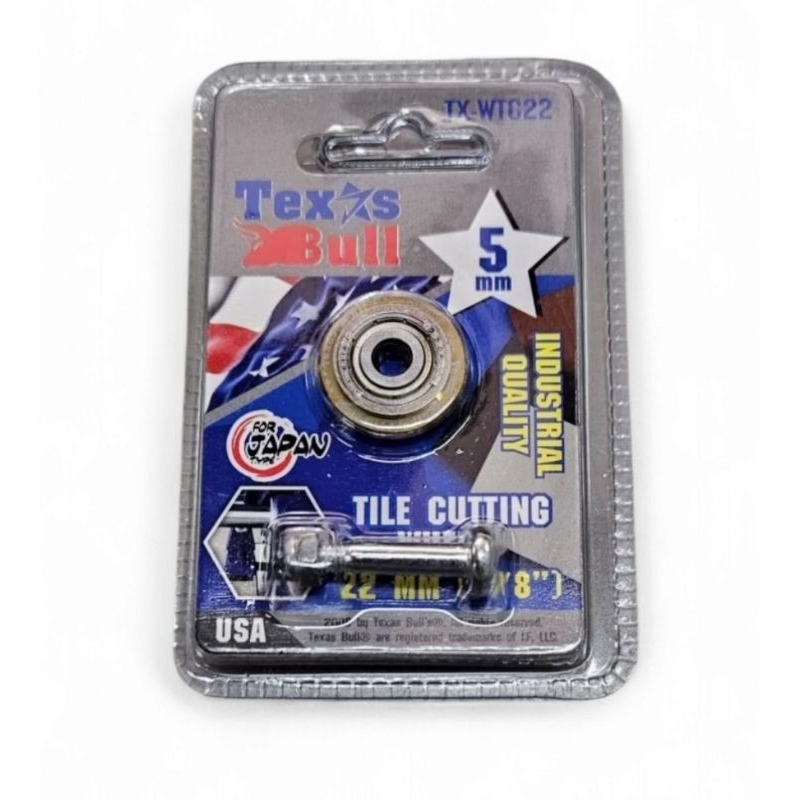 TEXAS BULL TX-WTC22 ใบมีดแท่นตัดกระเบื้อง 22MM รู 5MM ใบมีดทังสเตนคาร์ไบด์