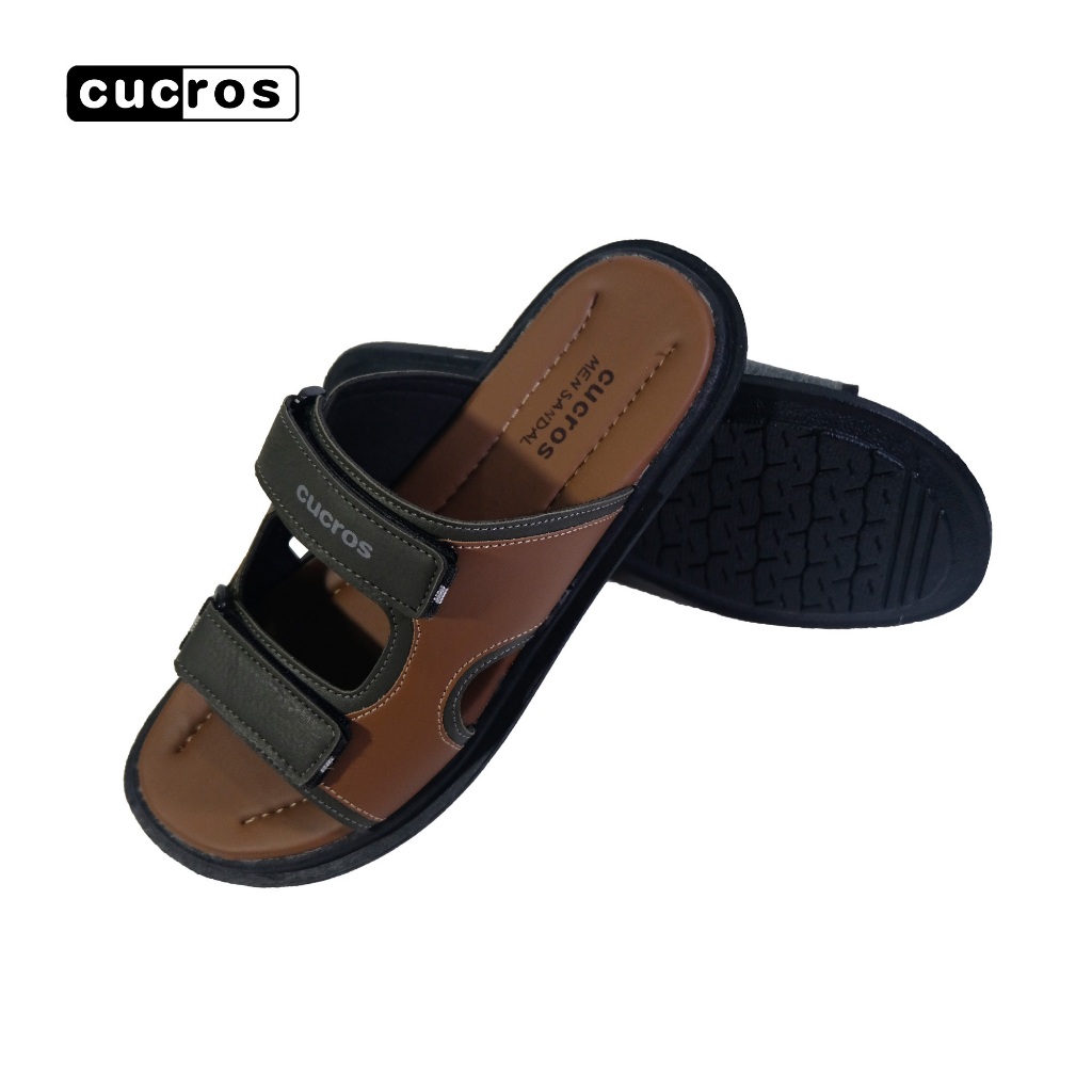 Cucros รองเท้าแตะผู้ชาย แบบสวม ใส่นุ่มสบาย [Model-SN021]