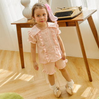 e'clat เสื้อเด็กผู้หญิง 1-6ปี ปักลายบนปก ผ้าพิมพ์ลาย น่ารัก …