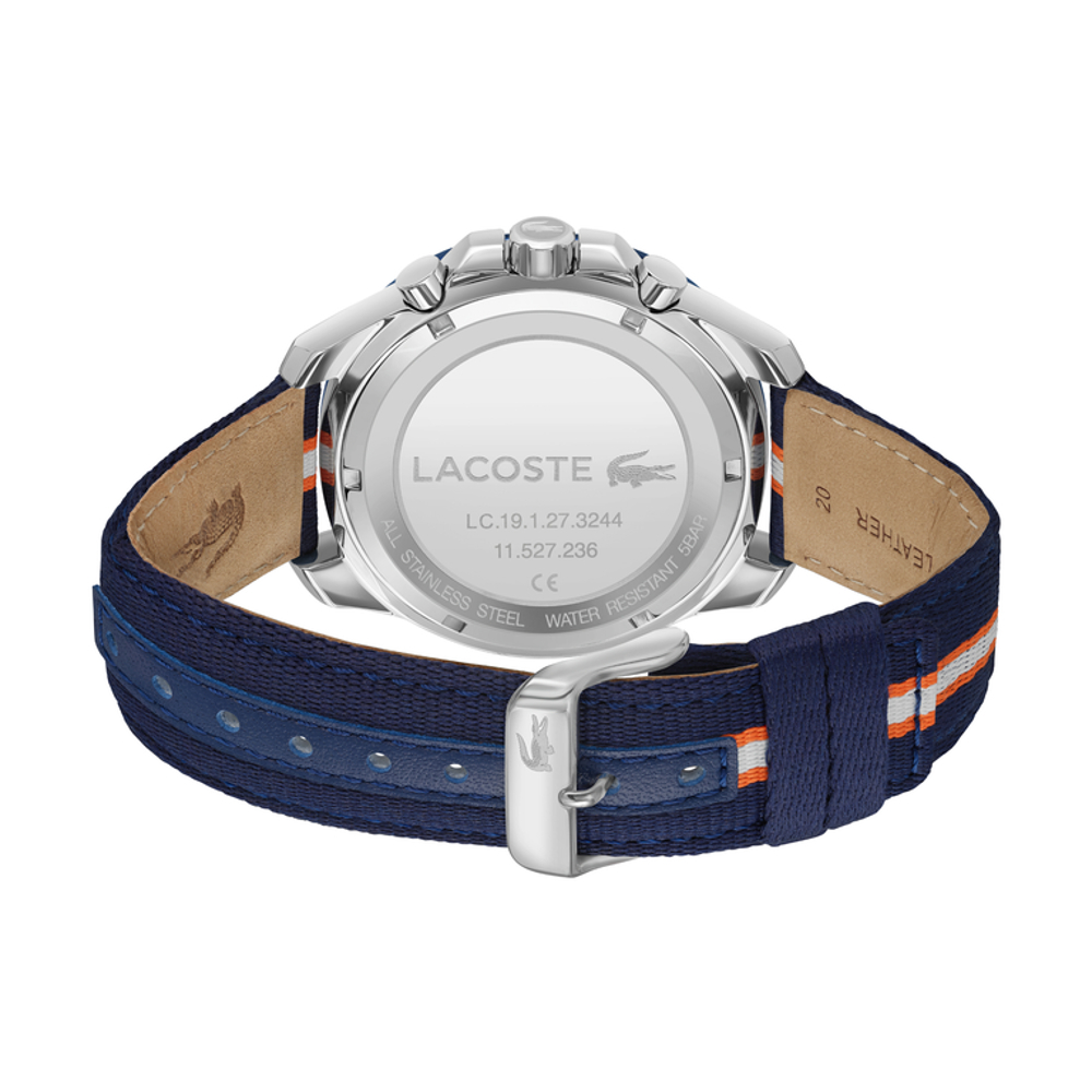 Lacoste LC2011339 Quartz Colored Strap 44 mm Men's นาฬิกา นาฬิกาข้อมือ นาฬิกาข้อมือผู้ชาย