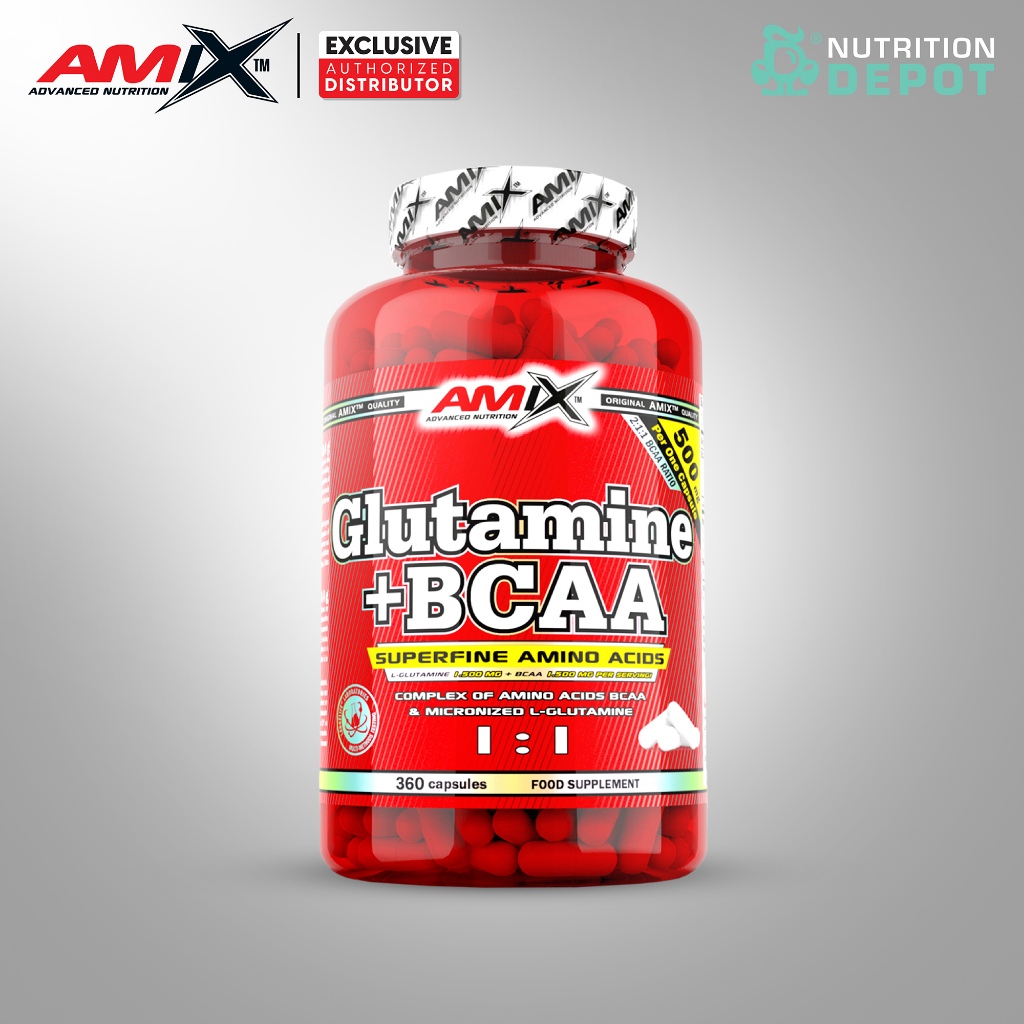 Amix Nutrition - L-Glutamine + BCAA Capsules 360 Capsules