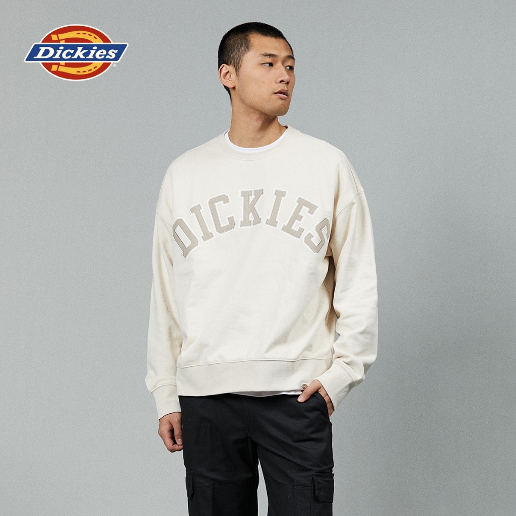 DICKIES MENS SWEATSHIRTS - WHITECAP GRAY เสื้อสเวตเชิ้ต เสื้อกันหนาว เสื้อแขนยาว ผู้ชาย