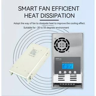 【พร้อมส่ง】Smart MPPT Solar Controller ขนาด 60A/40A โซล่าชาร์เจอร์ 12/24/36/48Volt AUTO รับไฟ PV 180V Wifi Control