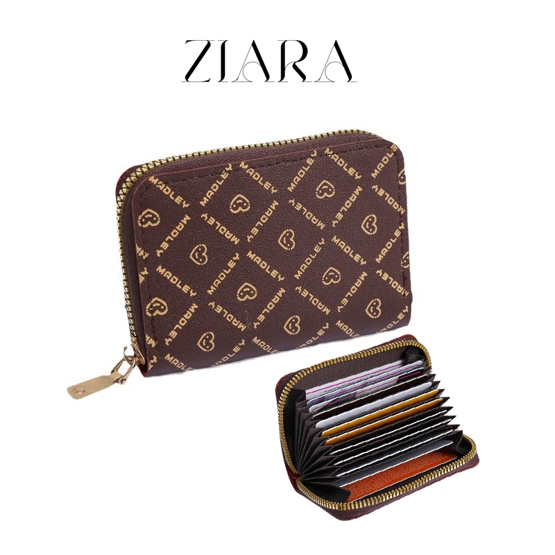 ZIARA กระเป๋าสตางค์มัลติฟังก์ชันแบบซิปใหม่ กระเป๋าใบขับขี่ กระเป๋าใส่บัตรขนาดใหญ่ เหมาะสำหรับผู้ชายและผู้หญิงcoin wallet