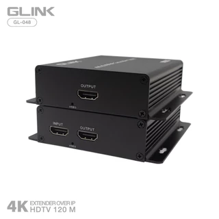 Glink GL-048 HDMI Extender Over IP 120M 4K KVM Function อุปกรณ์ขยายสัญญาณ ใช้งานกับ Ethernet Swtiching Hub ได้
