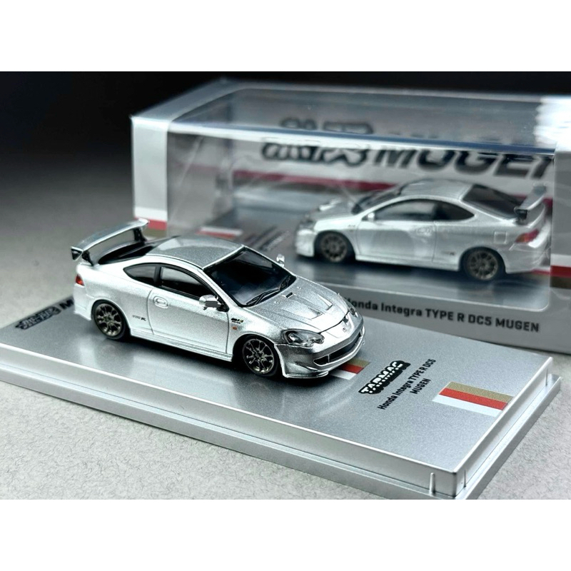 🔹Honda Integra TYPE R DC5 MUGEN Silver Scale 1:64 ยี่ห้อ Tarmac Works
