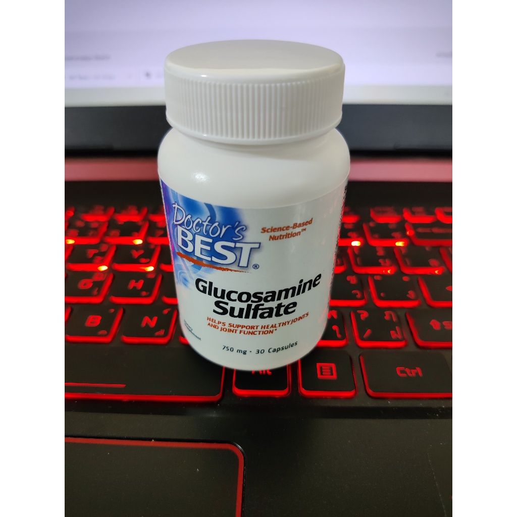 ลดอาการปวดเข่า บรรเทาอาการข้ออักเสบ Doctor’s Best,กลูโคซามีน Glucosamine Sulfate, 750 mg,30 Capsules ราคา ถูกที่สุด ดีลบีเคเค แกลเลอรีภาพที่ 4