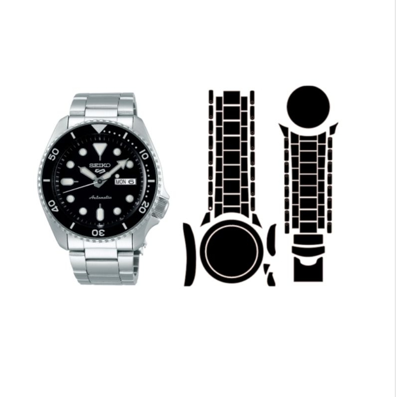 ( New item )...ฟิลม์กันรอยรอบตัว สำหรับ SEIKO 5 SPORT SERIES SRPDxxx 5kx - และ สาย STANDARD OYSTER