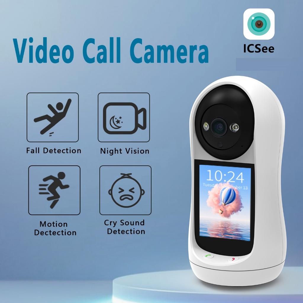 ICSEE รุ่นA2 VDOcall กล้องวงจรปิด Wifi วิดิโอคอลได้ในตัว สามารถโต้ตอบได้ ความละเอียด 2k มีรับประกัน