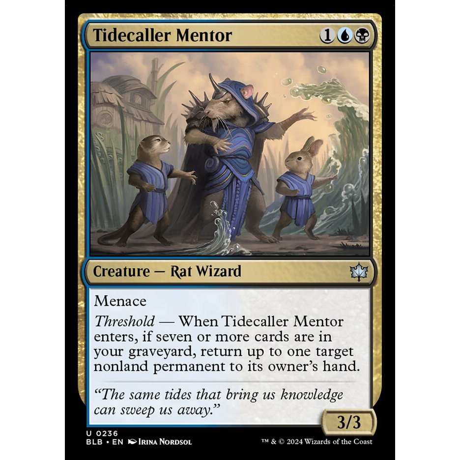 MTG : Bloomburrow: Tidecaller Mentor UNCOMMON