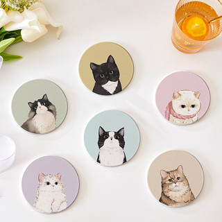 ShopAt.Two [CS-1] ที่รองแก้วซับน้ำ แผ่นหินรองแก้ว ดูดซับน้ำ …