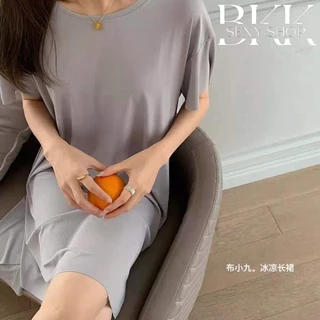 BKK SEXY ชุดกระโปรง ชุดใส่นอน ชุดนอนน่ารัก 🌈 ทรงโอเวอร์ไซส์ เนื้อผ้านุ่ม B-1011