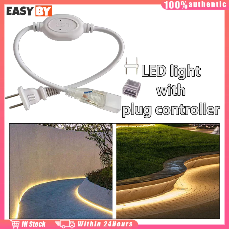ร้านอยู่ที่ไทย ปลั๊กต่อนีออนเฟล็ก LED 220V เขี้ยวต่อความยาว ปลั๊กต่อนีออนเฟล็ก
