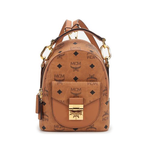 MCM/MCM Women's Patricia Series Coated Canvas Backpack กระเป๋าคาดหน้าอกไหล่กระเป๋าสะพายข้าง