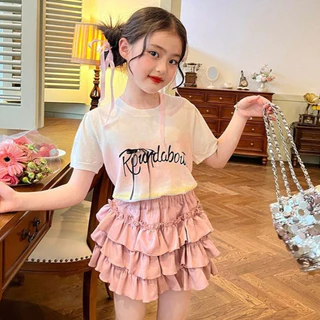 Babyonline(Y526)A1 (โปรลับลูกค้าใหม่ 32.-)(ส่งด่วน1วัน) กระโปรงกางเกงแฟชั่นสําหรับเด็กผู้หญิงแบบทรงเค้กและแบบจีบพลีท