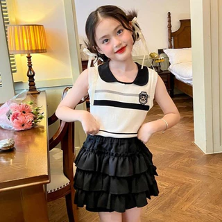 Babyonline(Y526)A1 (โปรลับลูกค้าใหม่ 32.-)(ส่งด่วน1วัน) กระโปรงกางเกงแฟชั่นสําหรับเด็กผู้หญิงแบบทรงเค้กและแบบจีบพลีท