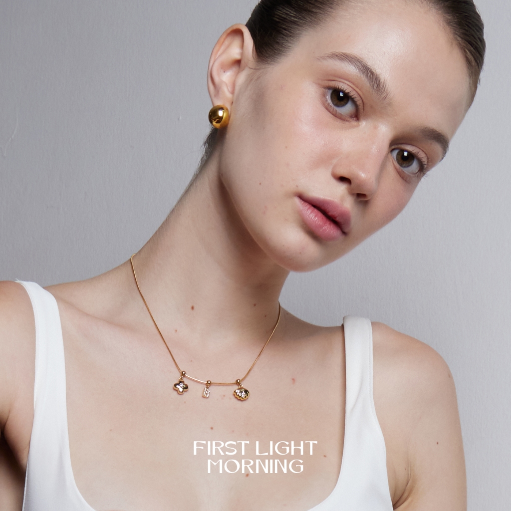 First Light Morning : Arbell Earrings  - Stainless Steel ต่างหู mimimal - รูปที่ 3