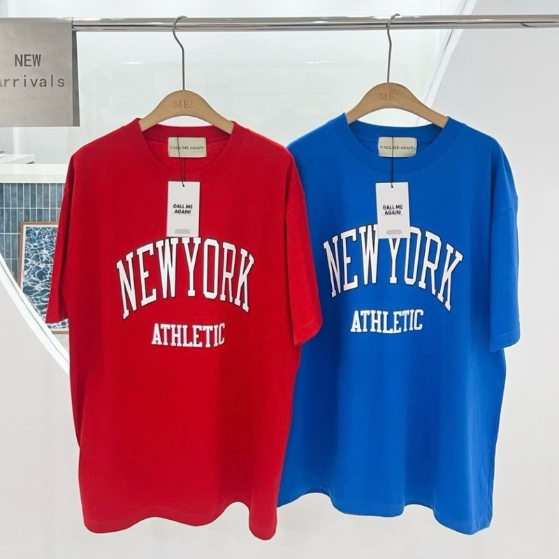 NEWYORK ATHLETIC TEE เสื้อยืดทรงโอเวอรไซส์