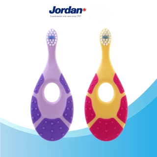 Jordan แปรงสีฟันเด็กจอร์แดน step1 (0-2ปี) แพ็คคู่ คละสี