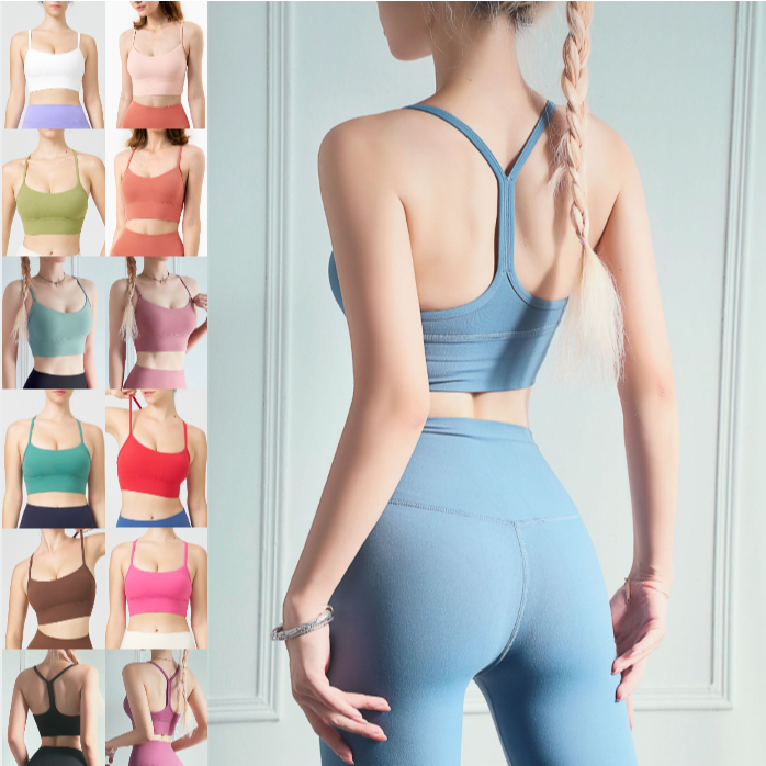 YOGA-617 (WX1219) เสื้อบราโยคะ สปอร์ตบราฟิตเนส ออกกำลังกาย Sport Bra Lulu เว้าหลังรูปตัว Y ทรงสวยใส่สบาย