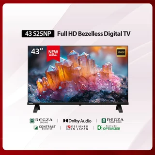 TOSHIBA ทีวี FULL HD 43" รุ่น 43S25NP รับประกันตัวเครื่อง 3 ปี TOSHIBA TV FULL HD 43 IN #43S25NP