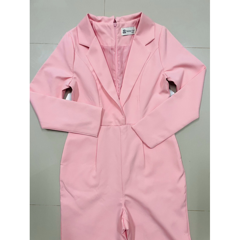 จั้มสูทสีชมพูนม งานป้าย Vallay Girl ไซร้m
