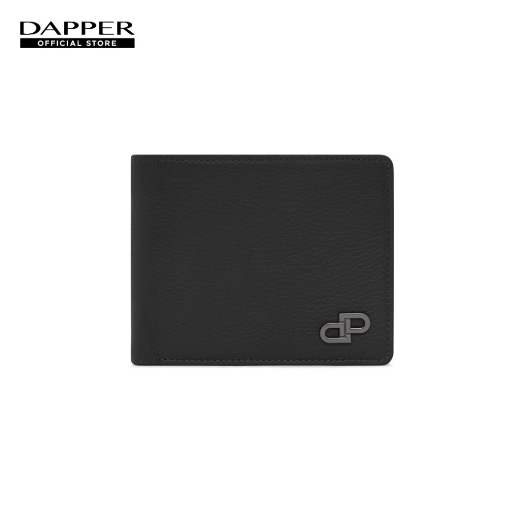 DAPPER กระเป๋าสตางค์ DP Iconic Leather Billfold Wallet สีดำ (BWM/BK/1136SF2)