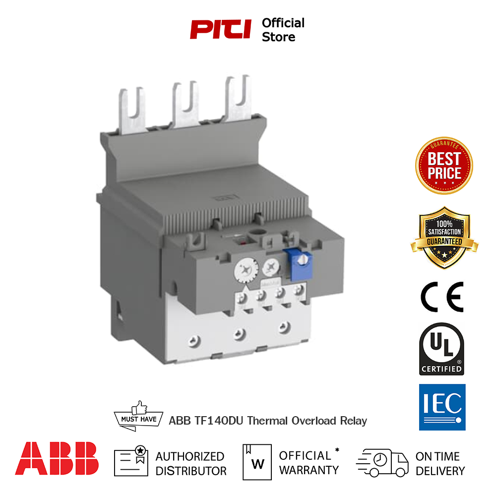 ABB TF140DU-90 Thermal Overload Relay ช่วงปรับกระแส (66-90A) 45kW สำหรับคอนแทคเตอร์ รุ่น AF116-AF140