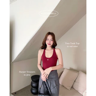 Riley.apparels - Yves tank top 9109 เสื้อกล้ามฟีลคล้องคอ