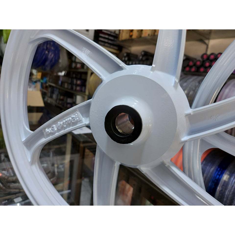 ล้อแม็ก (ราคา1วง)สำหรับ SUZUKI RCคริสตัลสแมชโรลเยลสวิงVIVA RCหม่ำ RC110(รุ่นดรัมเบรค)กดเลือกได้วงล้อแม็กแบนRCBแท้