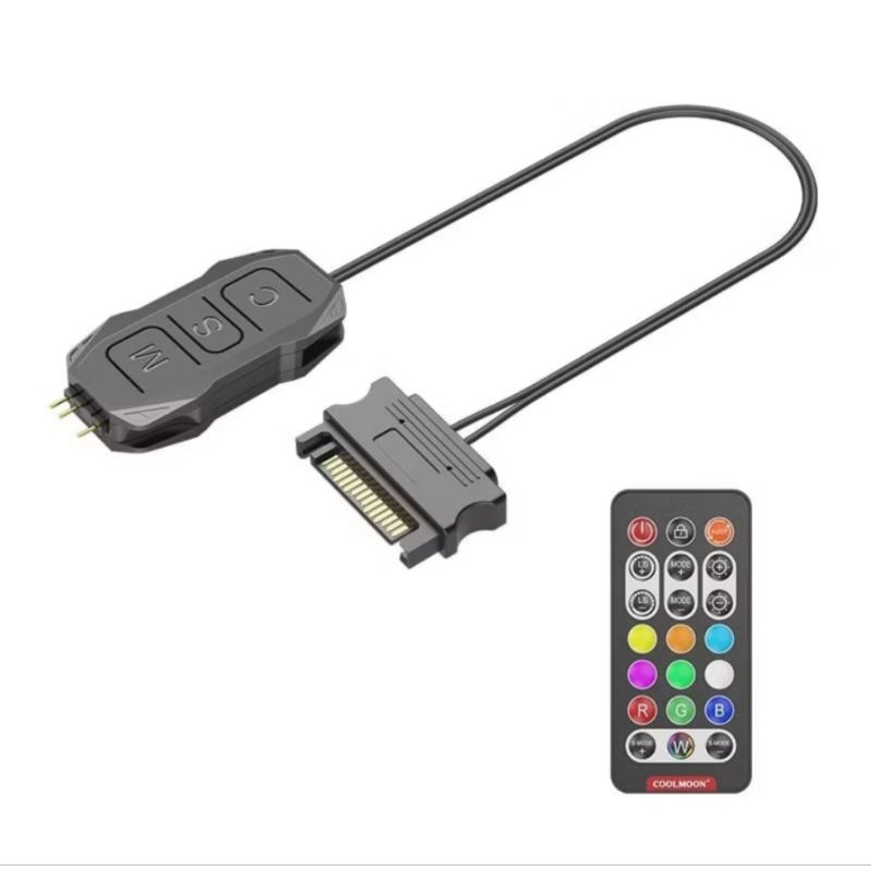 สายแปลงARGB 3pin 5 V/RGB มี1ออก4/1ออก2และตัวควบคุมSata to ARGB / Sata to ARGB+รีโมท ราคา ถูกที่สุด ดีลบีเคเค แกลเลอรีภาพที่ 2