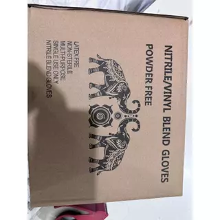 ถุงมือยางไนไตรสีดำ กล่องสีดำ 1000 ชิ้น ศรีตรัง ไม่มีแป้ง ใช้งานอเนกประสงค์