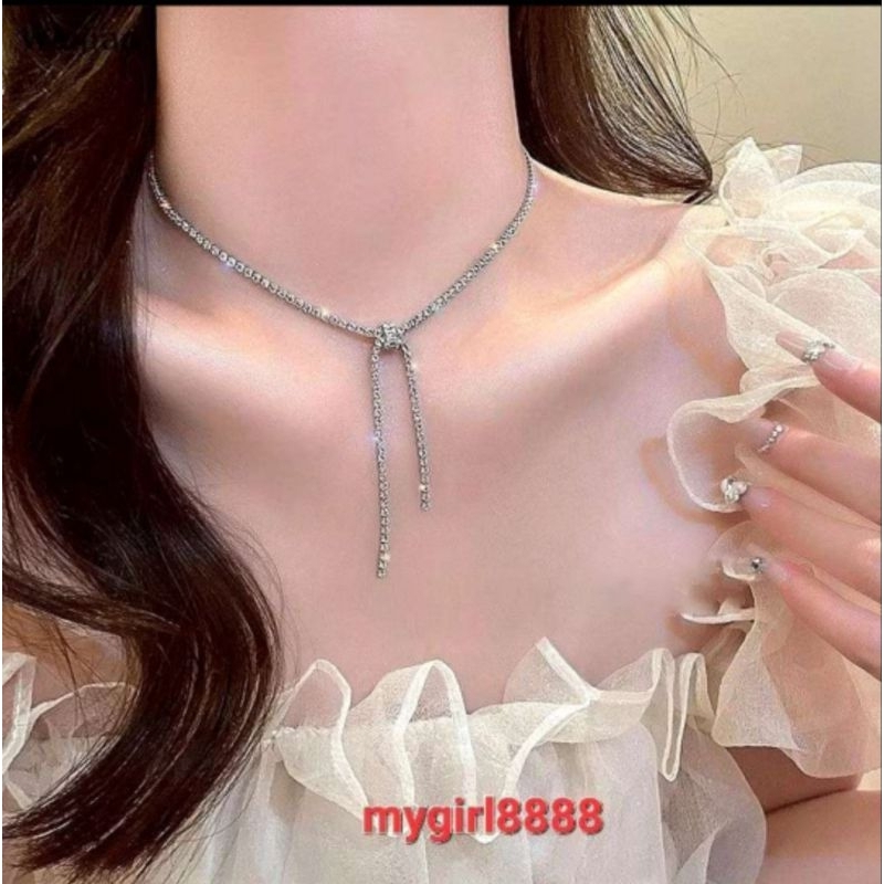 ส่งจากไทย.โชคเกอร์เพชร สวยแวว วาว แฟชั่นใหม่ ตรงปก100%โชปี้แจกโค้ดส่งฟรี........