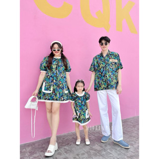 NITAANKIDS (ชุดผู้ใหญ่หญิงสีกรม 1ชุด)น้อง SALOVE DRESS ป้ายน…