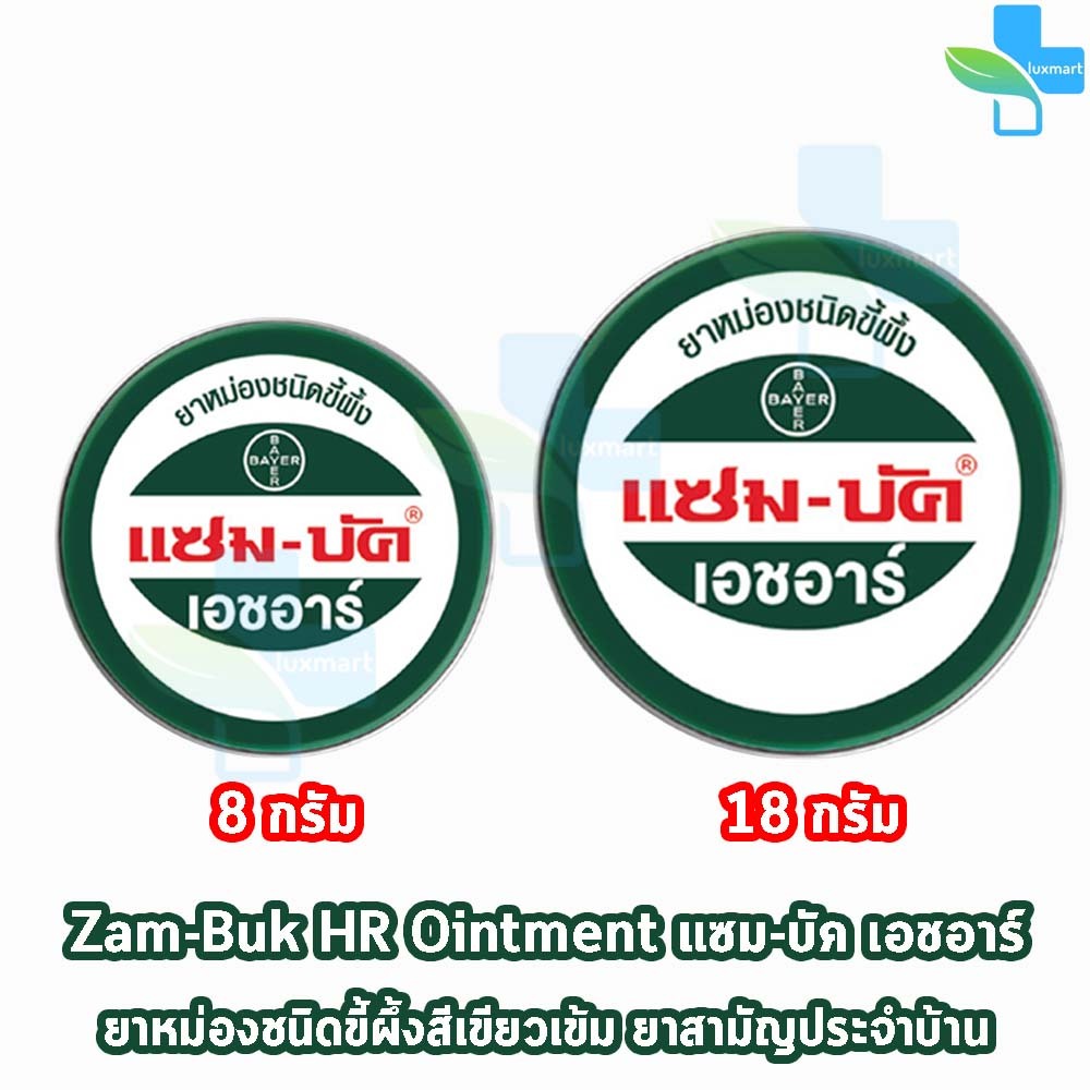 Zam-Buk HR แซม-บัค เอชอาร์ (12 ตลับ) LL 320X ขี้ผึ้งทาบรรเทาแมลงกัดต่อย ปวดเมื่อย มีขนาด 8g 18g พกพา