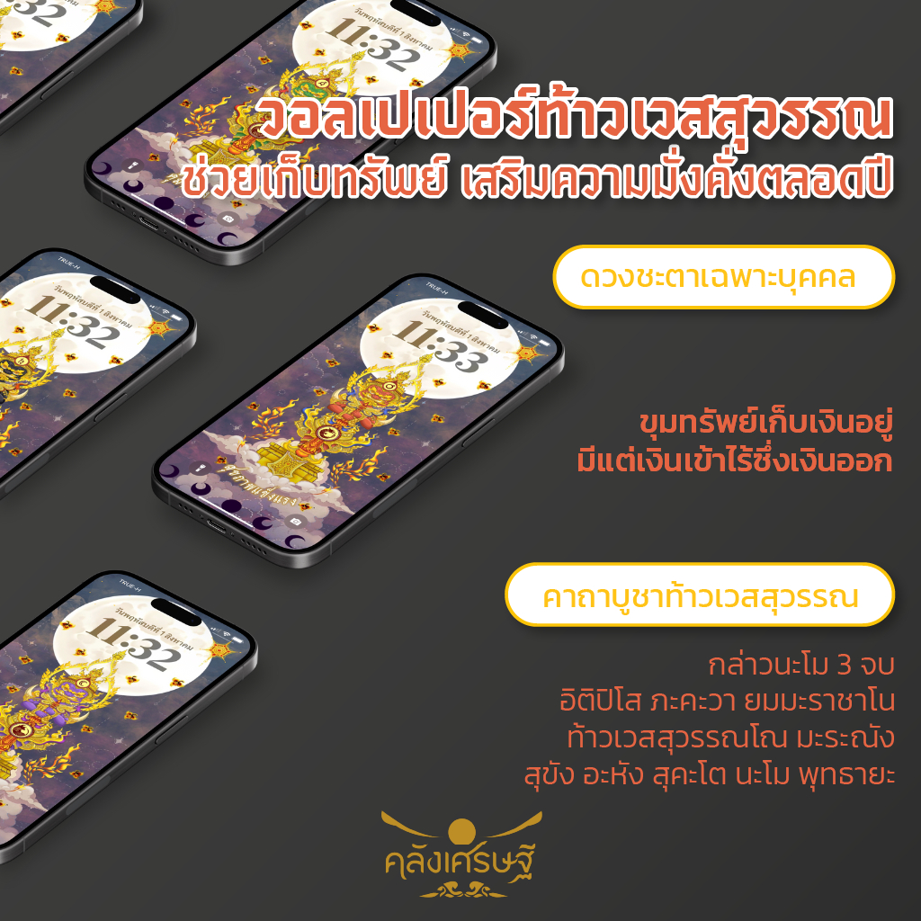 วอลเปเปอร์มือถือ ท้าวเวสสุวรรณ มงคล กำหนดได้ตามวันเกิด