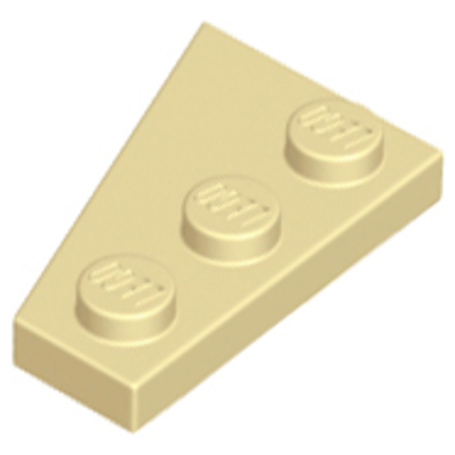 LEGO PART No: 43722 (ชิ้นส่วนเลโก้) Wedge, Plate 3 x 2 Right
